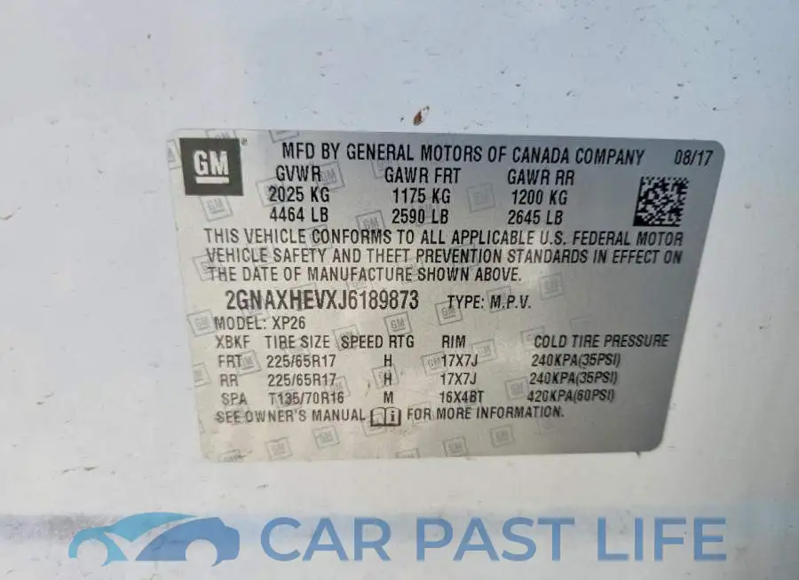 2GNAXHEVXJ6189873# 12
