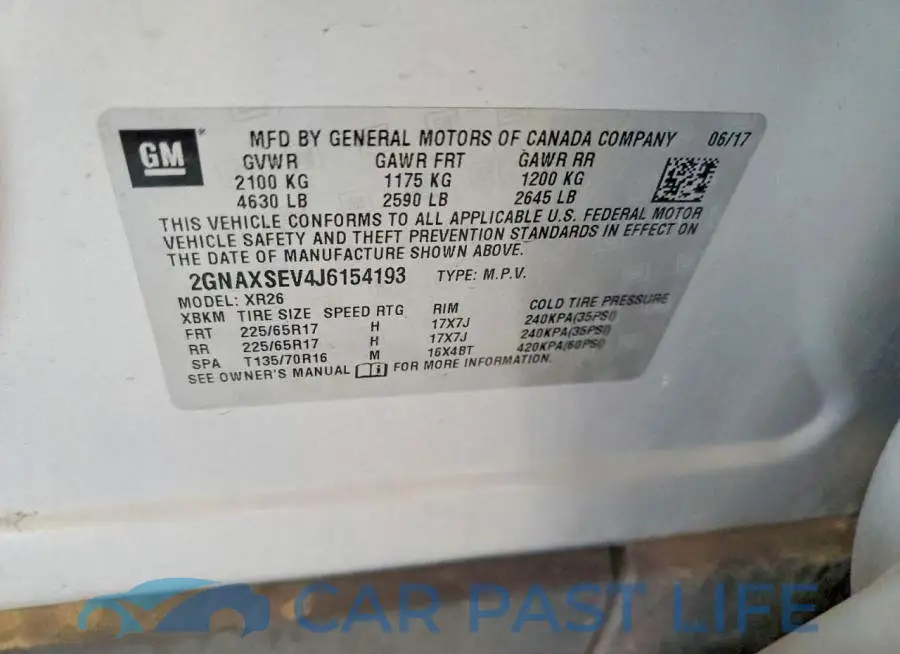 2GNAXSEV4J6154193# 13