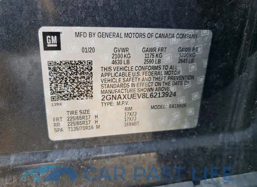 2GNAXUEV8L6213924# 13
