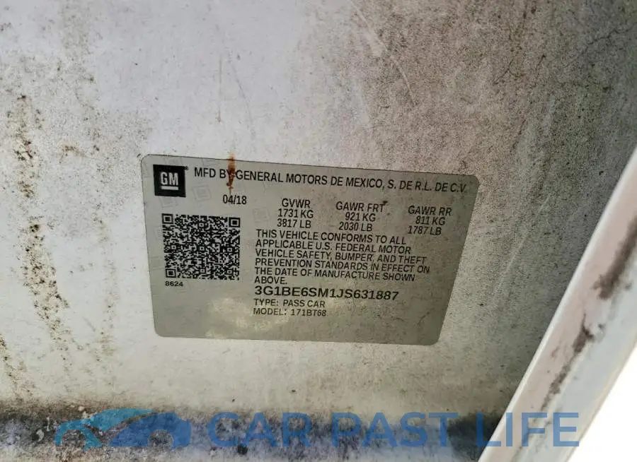 3G1BE6SM1JS631887# 13