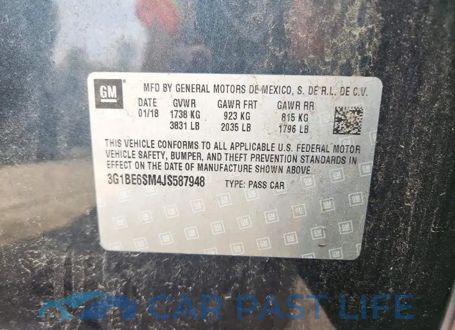 3G1BE6SM4JS587948# 13
