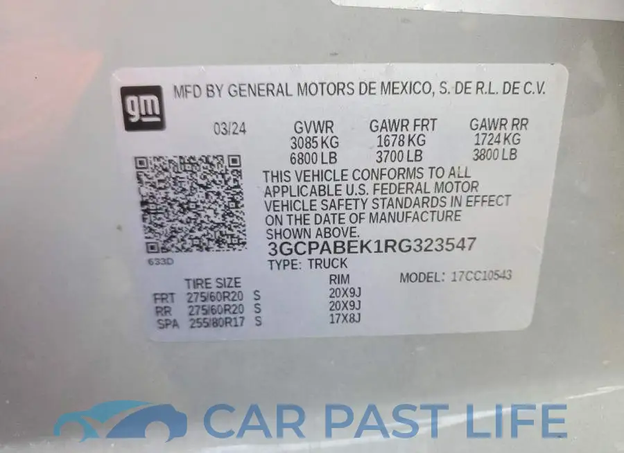 3GCPABEK1RG323547# 13