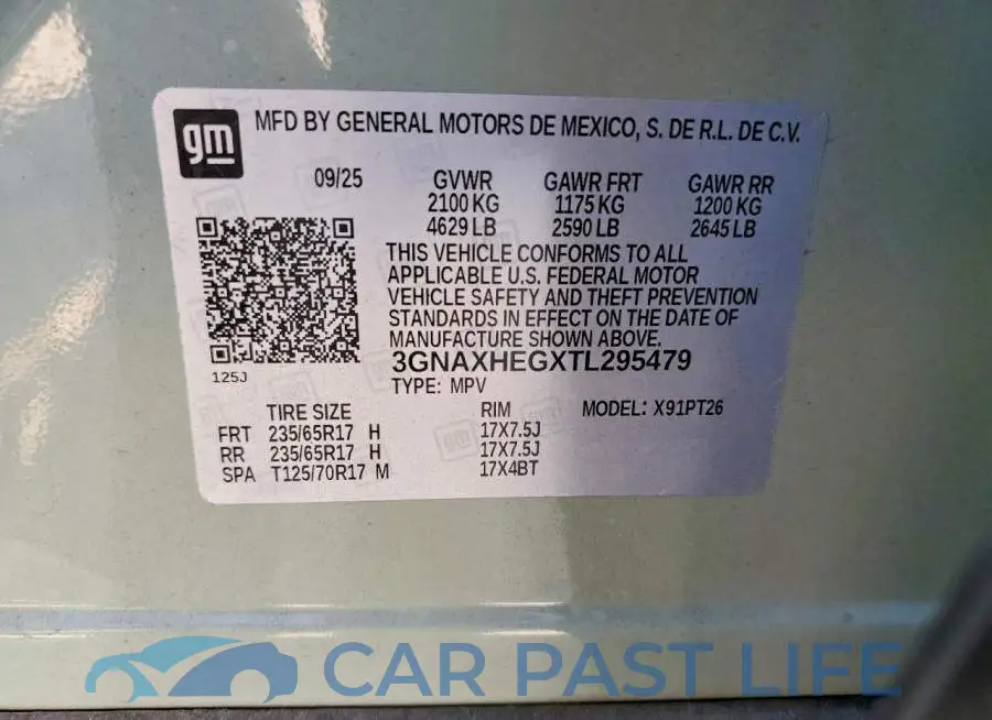 3GNAXHEGXTL295479# 14