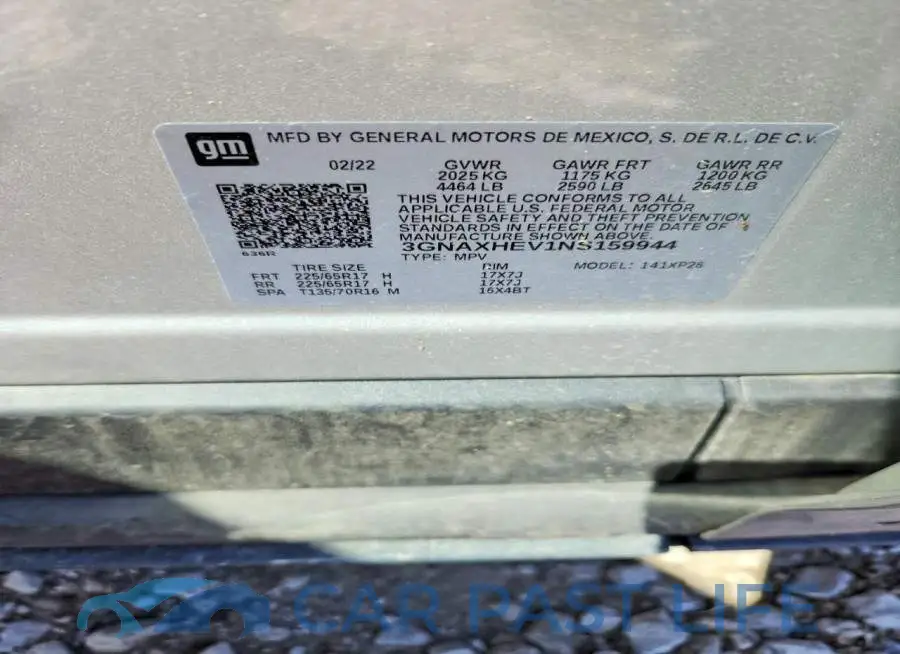 3GNAXHEV1NS159944# 13