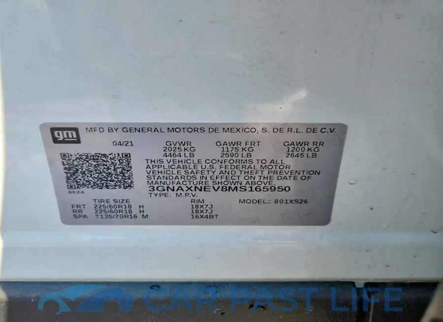 3GNAXNEV8MS165950# 13
