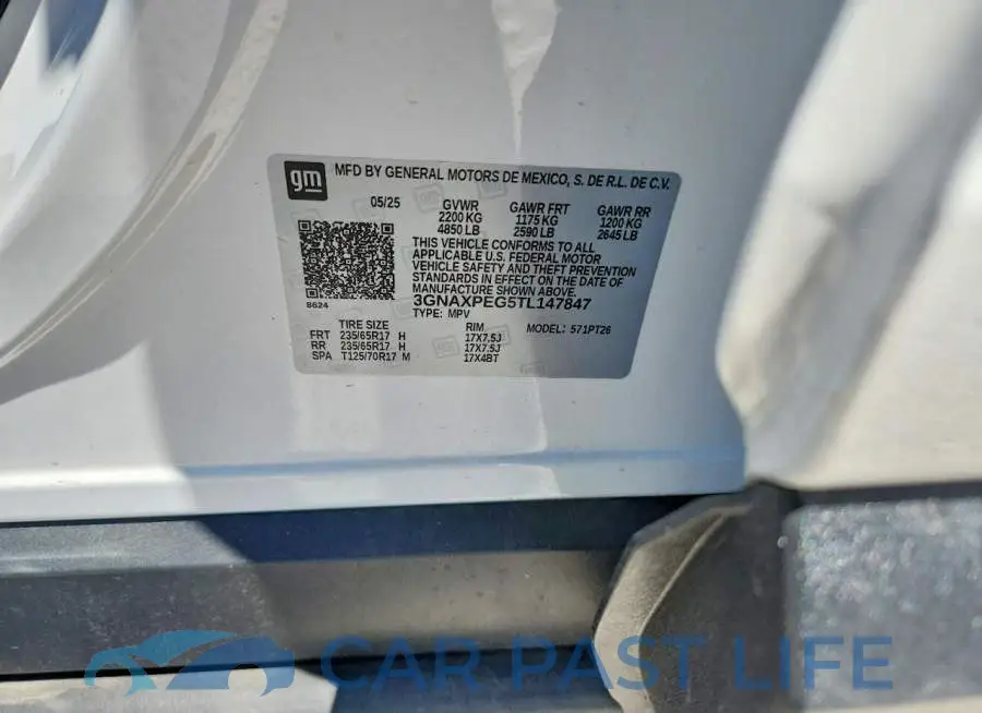 3GNAXPEG5TL147847# 14