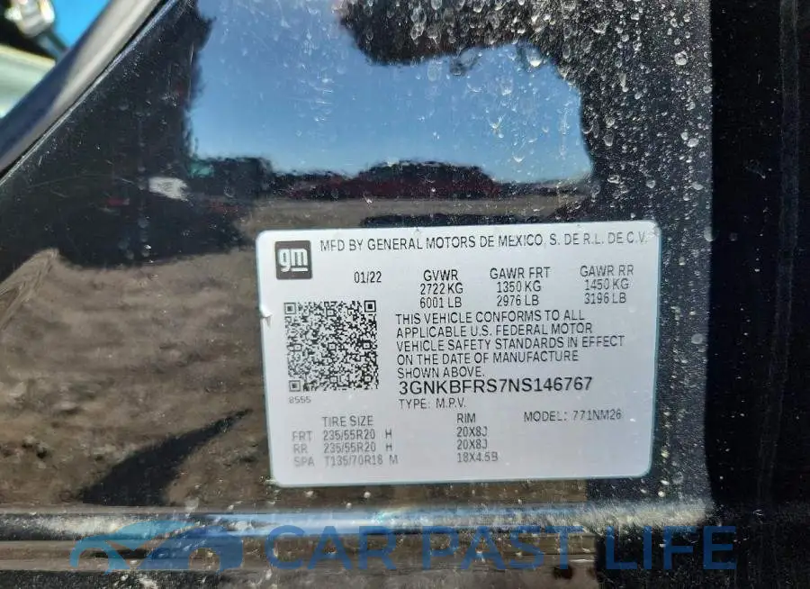 3GNKBFRS7NS146767# 12