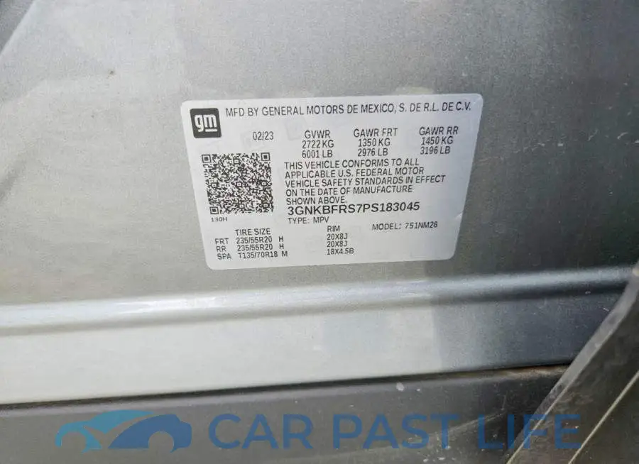 3GNKBFRS7PS183045# 14