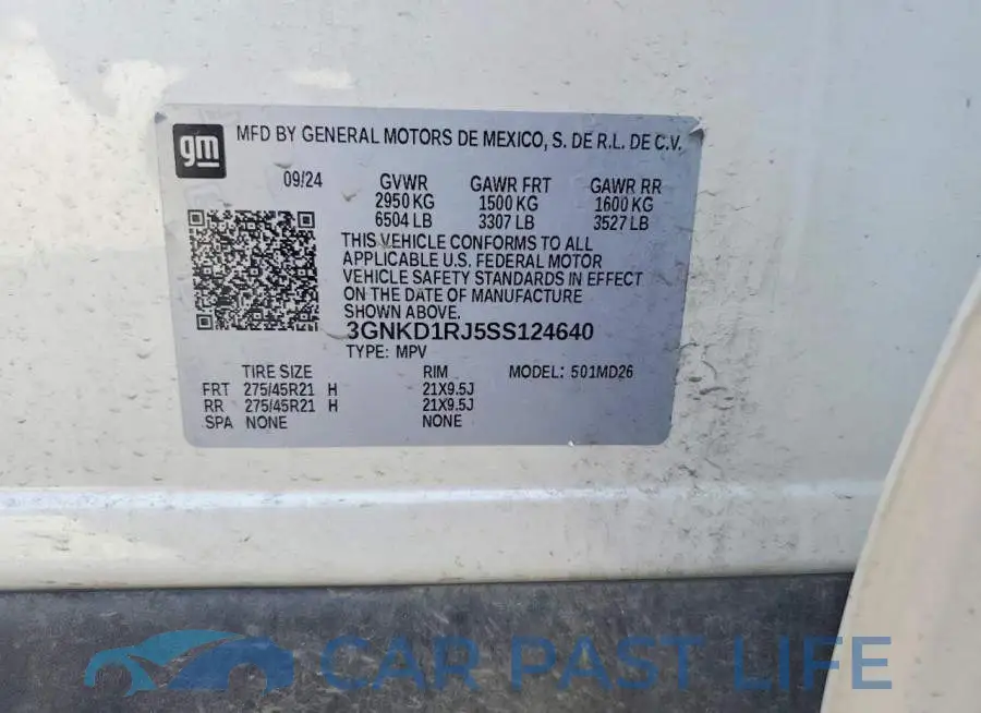 3GNKD1RJ5SS124640# 14