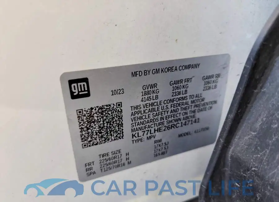 KL77LHE26RC147141# 13