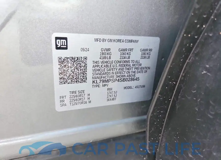 KL79MPSP4SB028645# 13