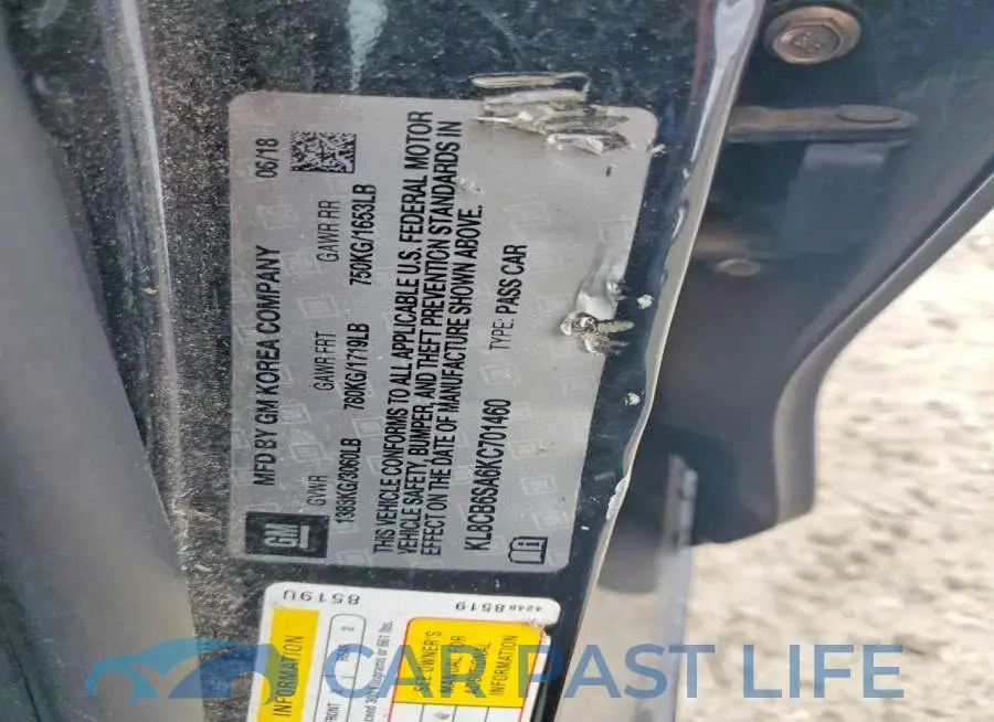KL8CB6SA6KC701460# 12