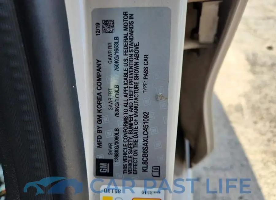 KL8CB6SAXLC451092# 12