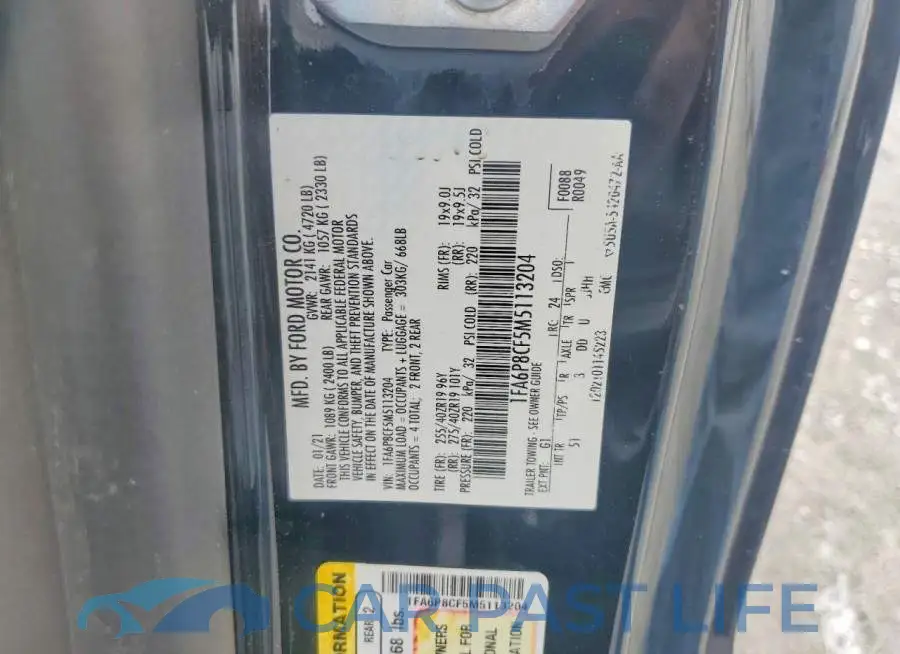 1FA6P8CF5M5113204# 13