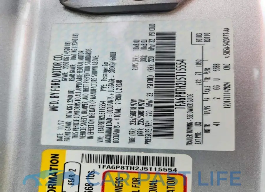 1FA6P8TH2J5115554# 13
