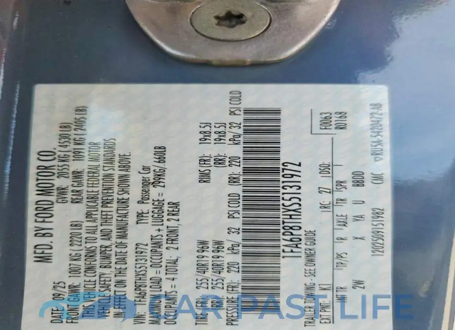 1FA6P8THXS5131972# 12