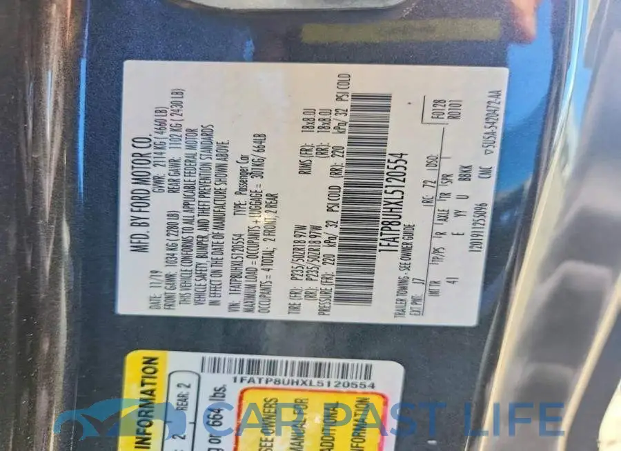 1FATP8UHXL5120554# 12