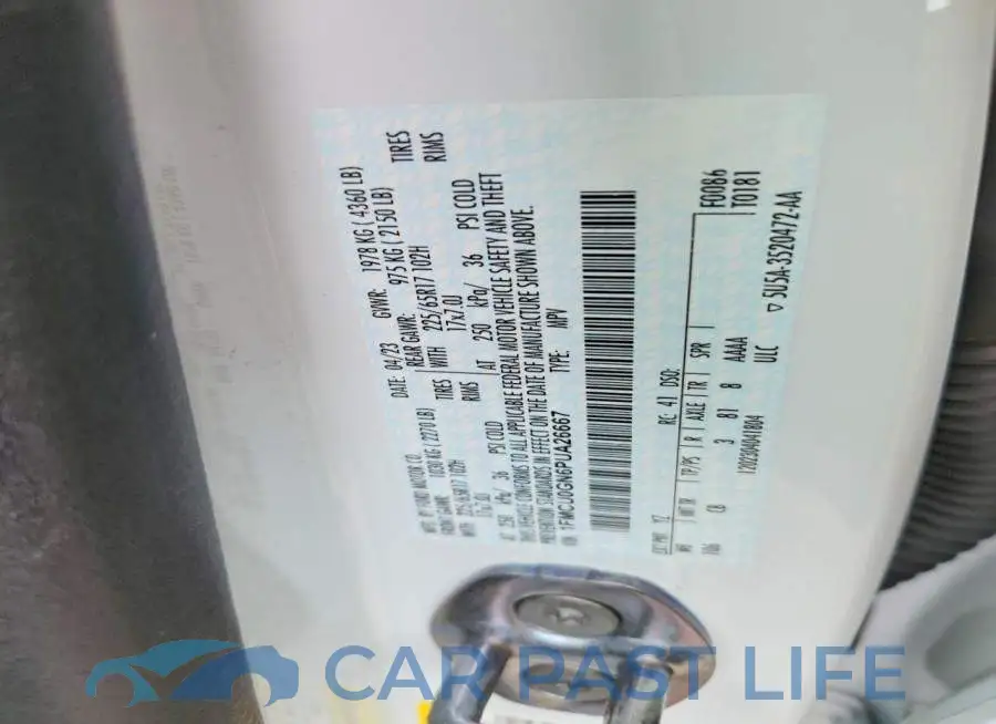 1FMCU0GN6PUA26667# 12