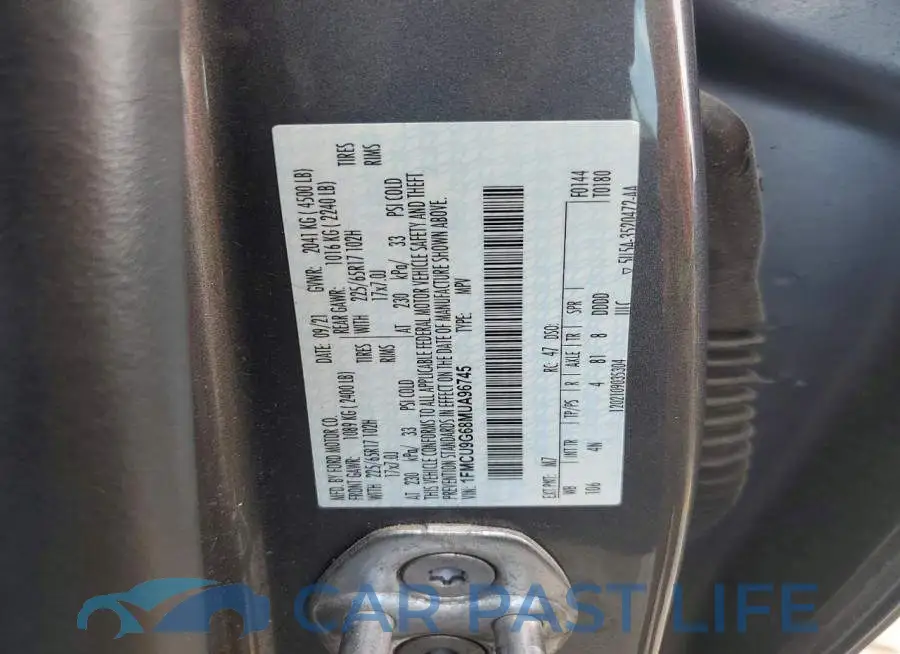 1FMCU9G68MUA96745# 13