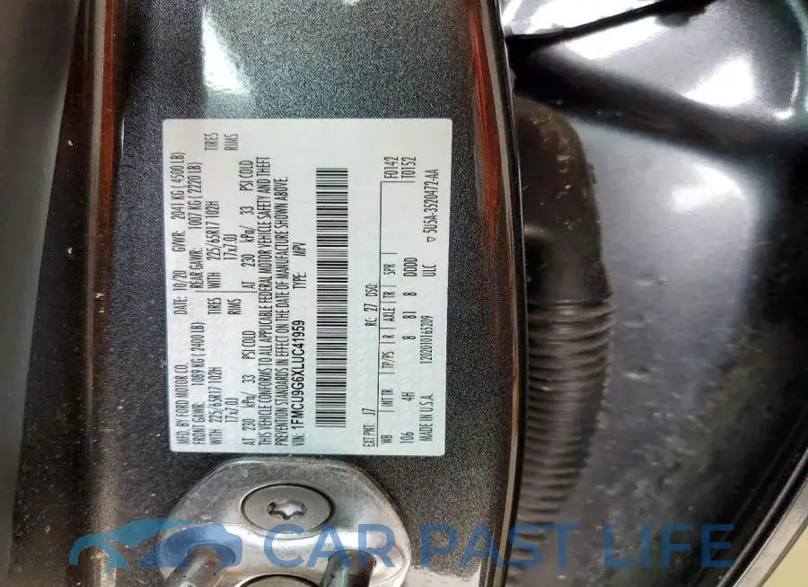 1FMCU9G6XLUC41959# 13