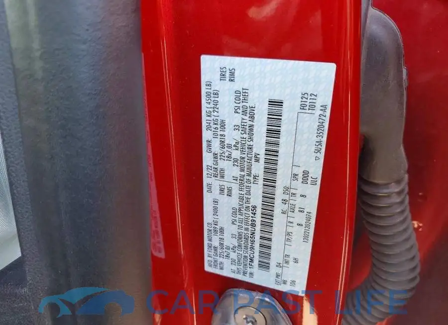 1FMCU9H65NUB91456# 13