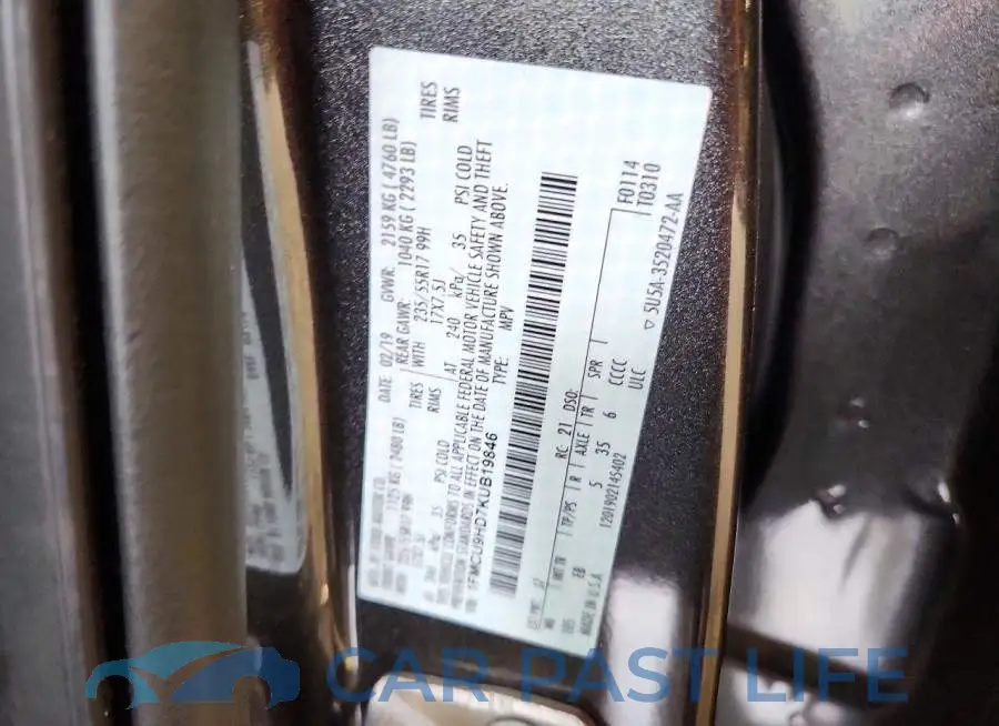 1FMCU9HD7KUB19846# 13