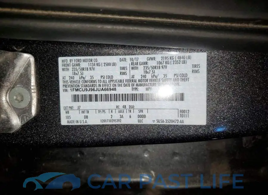 1FMCU9J96JUA66948# 13
