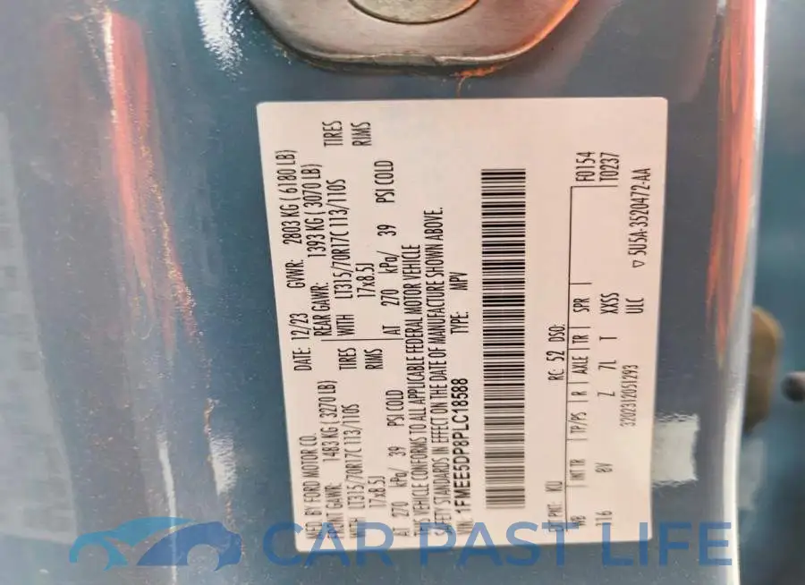 1FMEE5DP8PLC18588# 14