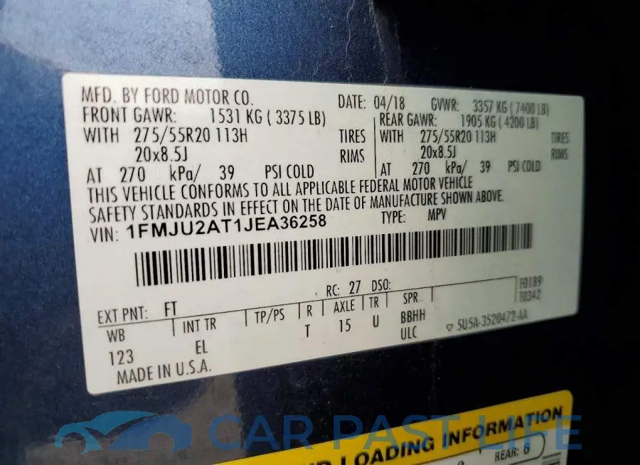 1FMJU2AT1JEA36258# 13