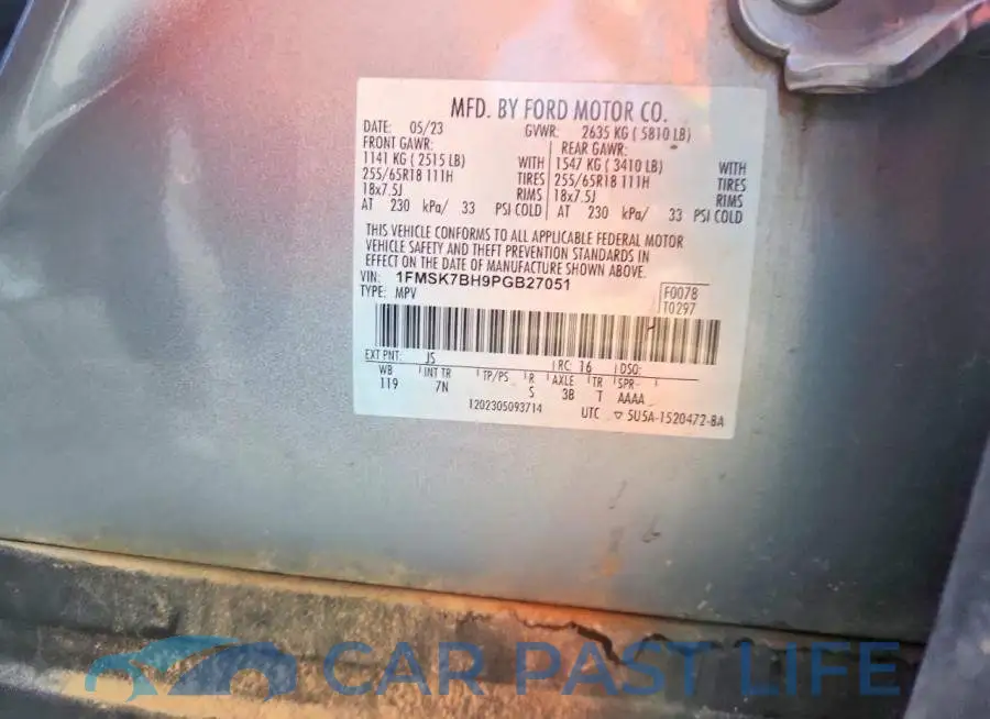 1FMSK7BH9PGB27051# 14