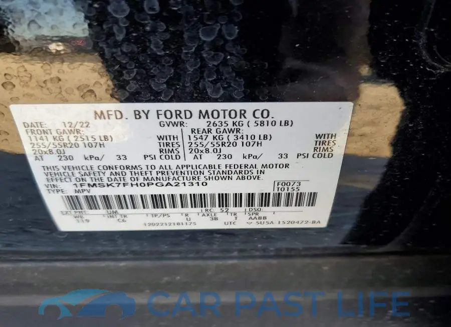 1FMSK7FH0PGA21310# 13