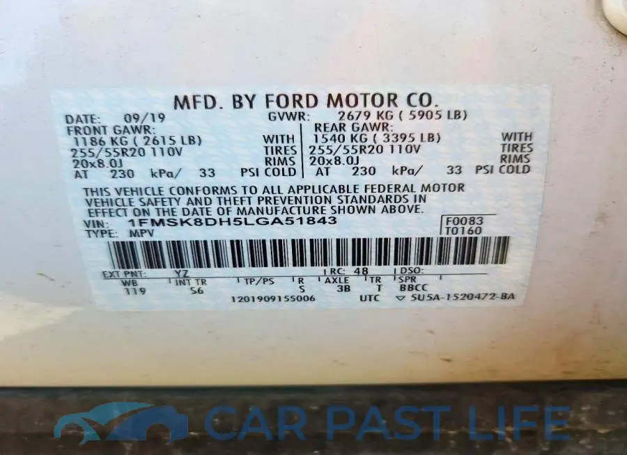 1FMSK8DH5LGA51843# 13