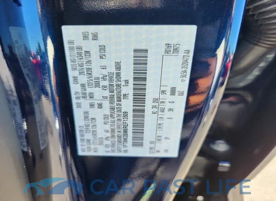 1FT8W2BM8REF13509# 12
