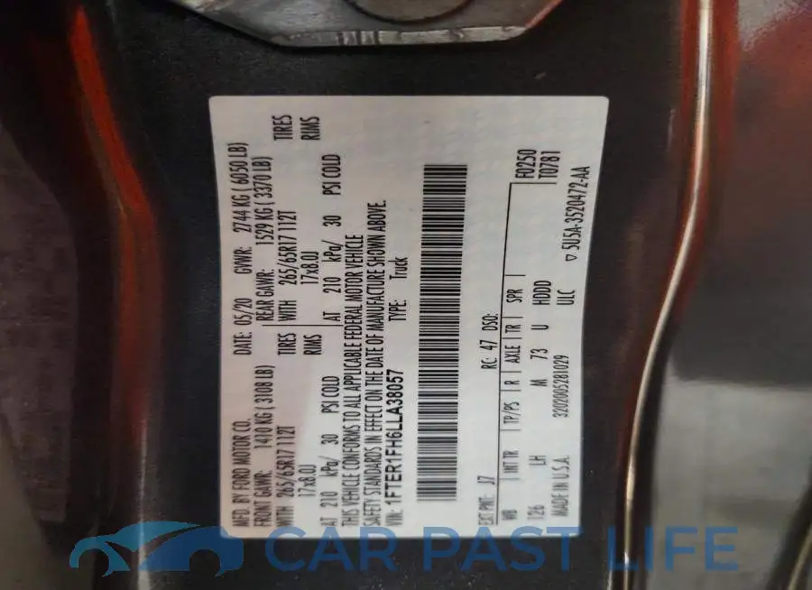 1FTER1FH6LLA38057# 13
