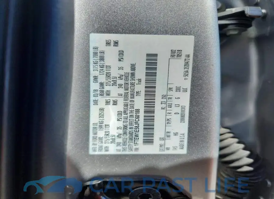 1FTEW1E58JFC60188# 12