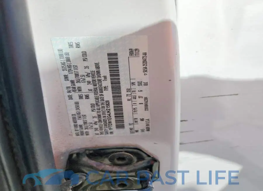 1FTEW1EG4JKE15828# 12