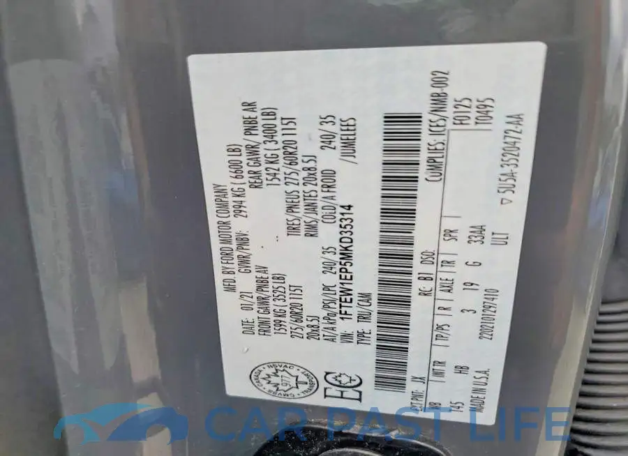 1FTEW1EP5MKD35314# 13