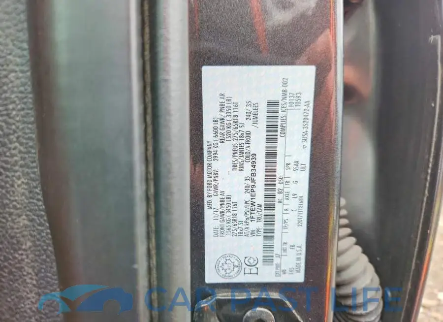 1FTEW1EP9JFB34939# 13