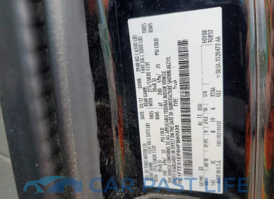 1FTEX1EP8HFB60035# 12