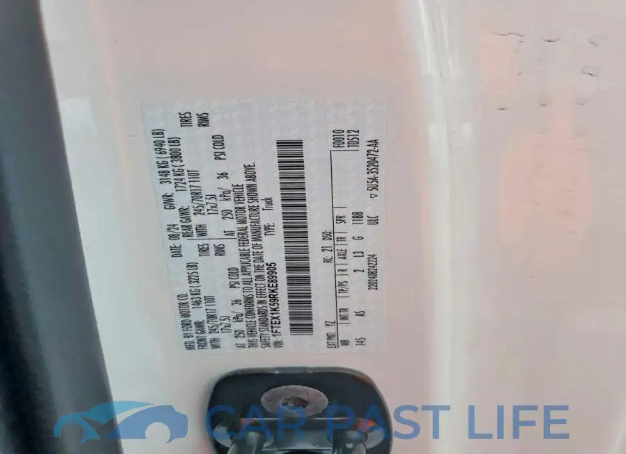 1FTEX1K59RKE89905# 12