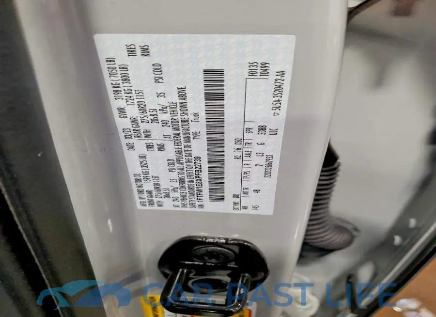 1FTFW1E8XPFB22739# 12