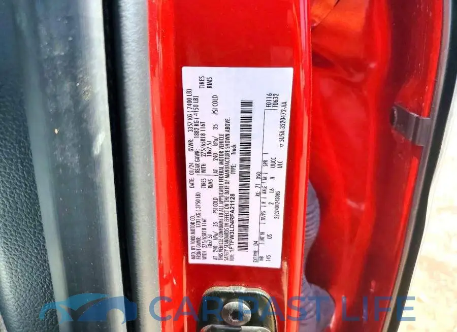 1FTFW3LD4RFA21128# 12