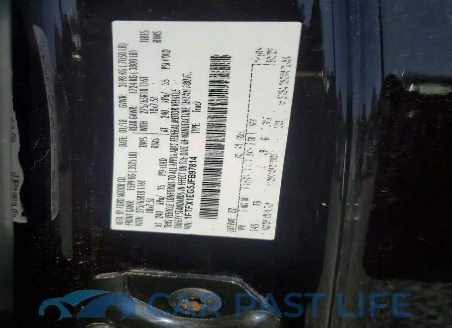 1FTFX1EG5JFB97814# 12