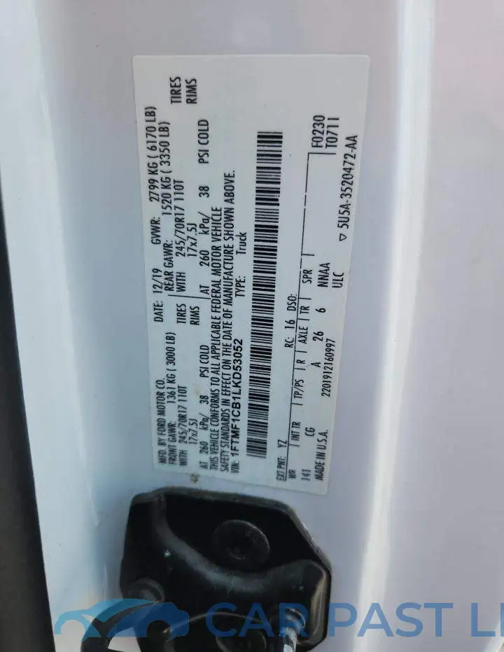 1FTMF1CB1LKD53052# 12