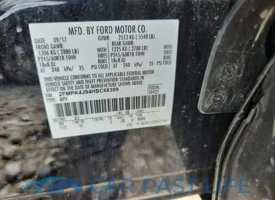 2FMPK4J94HBC68309# 13