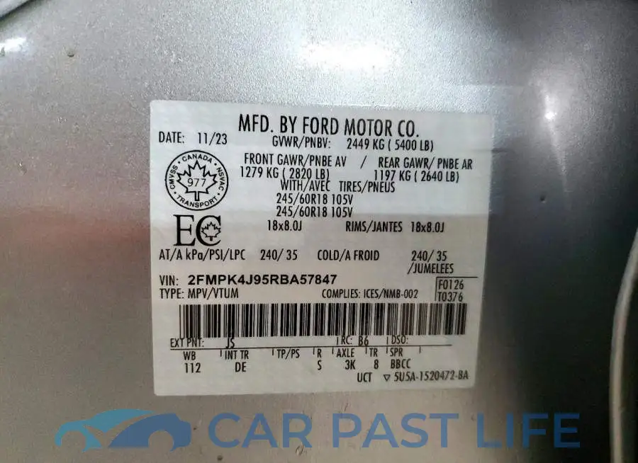 2FMPK4J95RBA57847# 13