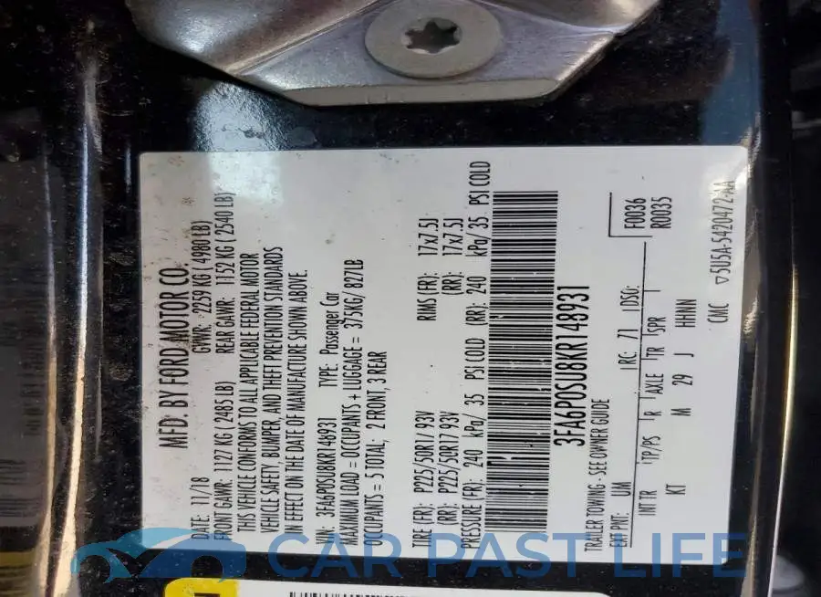 3FA6P0SU8KR148931# 13