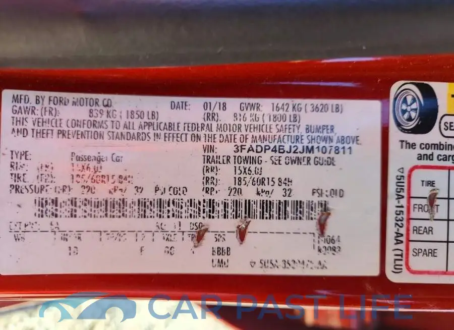3FADP4BJ2JM107811# 12