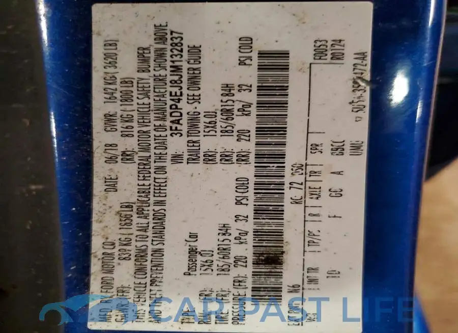 3FADP4EJ8JM132837# 12
