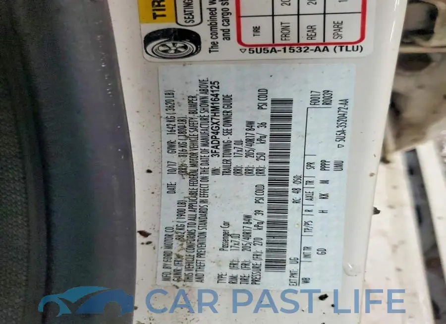 3FADP4GX7HM164125# 14